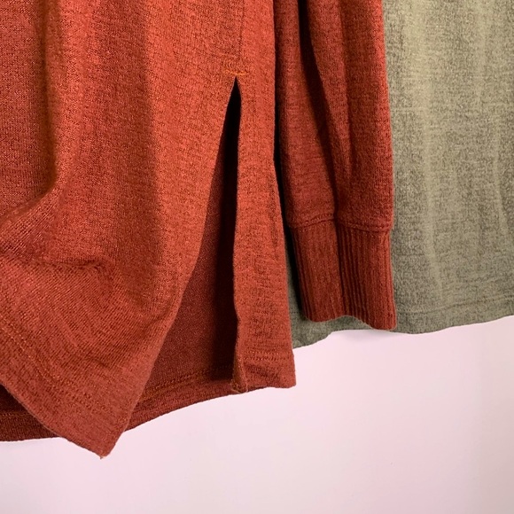 2 Abercrombie Fitch Comfy Top Shirt Soft Cozy Loungewear Jersey Knit Loose Fit - Picture 7 of 10